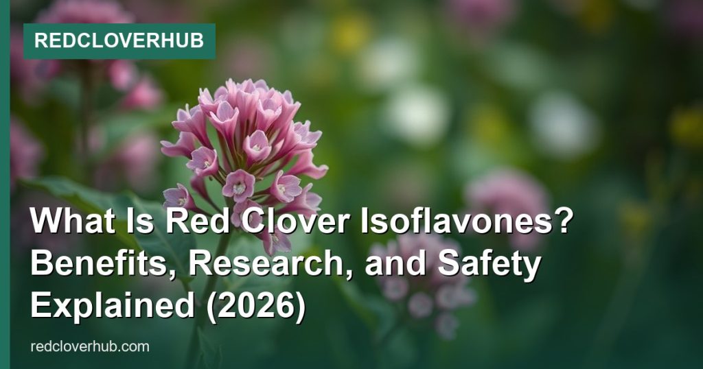 What Is Red Clover Isoflavones? Benefits, Research, and Safety Explained (2026) - RedCloverHub